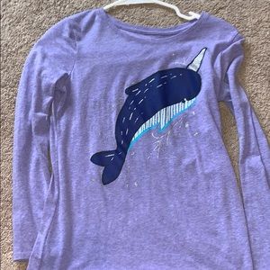 Long sleeve Narwhal shirt
